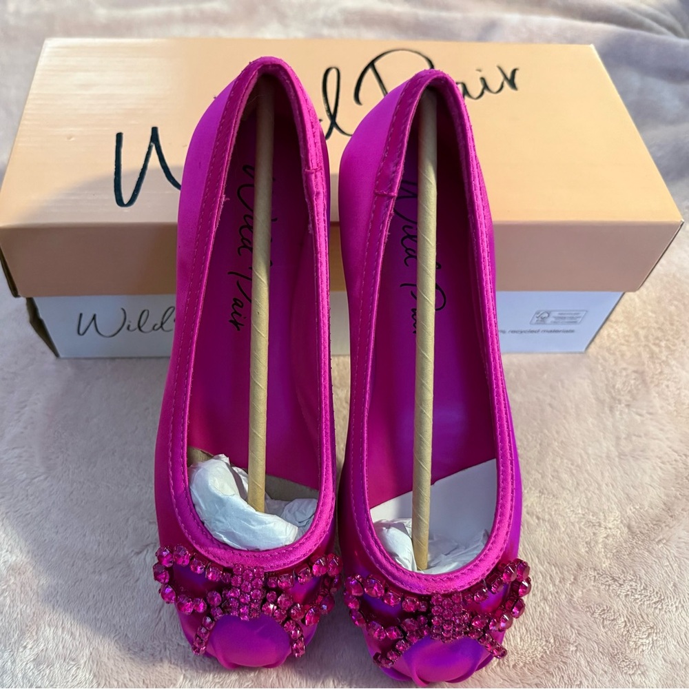 Wild Pair Fuchsia Embellished Heels